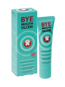 BYE MOUTH ULCER, gel pentru tratamentul ulceratiilor bucale, 15 ml