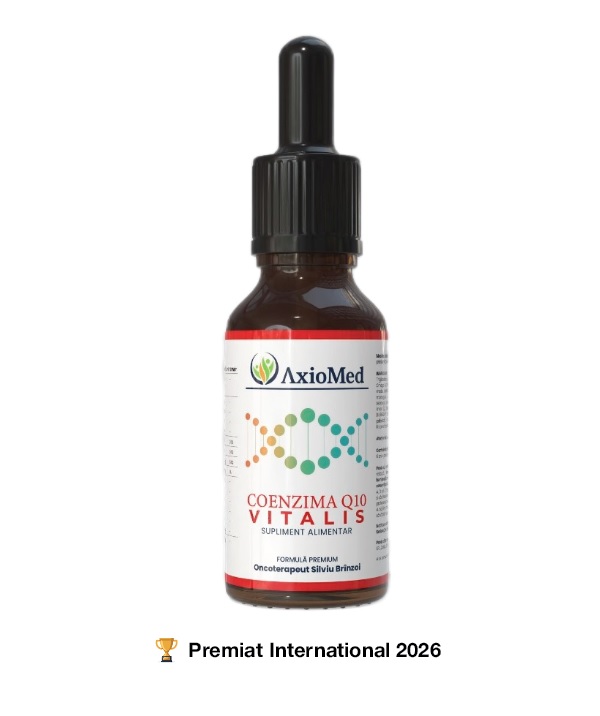 AxioMed Coenzima Q10 Vitalis â€“ supliment alimentar sub forma de picaturi cu coenzima Q10 â€“ 50 ml