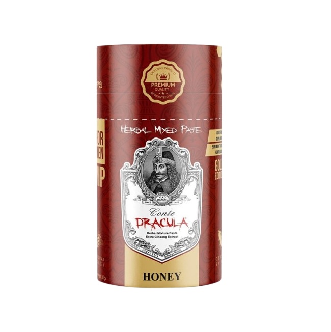 Conte Dracula - supliment alimentar cu miere afrodisiaca pentru potenta si cresterea libidoului, unisex - 10 plicuri