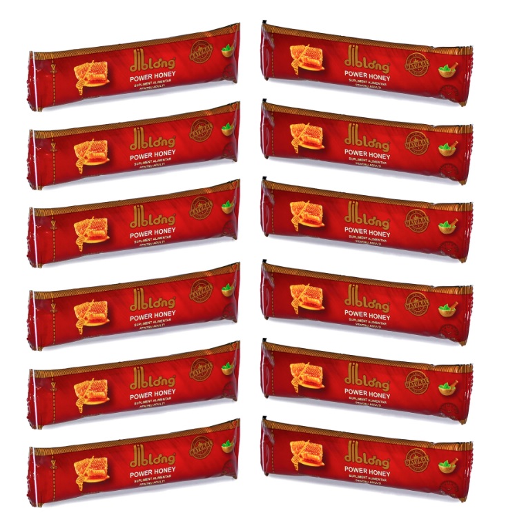 Diblong Power Honey - supliment alimentar cu miere premium, pentru cresterea libidoului, erectie, ejaculare precoce - 12 X 15 g