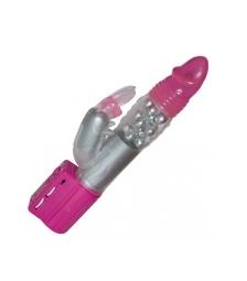 Exotic Jelly Red Pearl Vibrator Rabbit