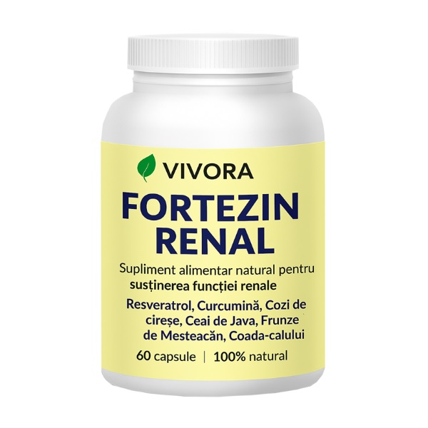 Fortezin Renal â€“ capsule create pentru a sprijini rinichii È™i Ã®ntregul aparat urinar â€“ 60 cps