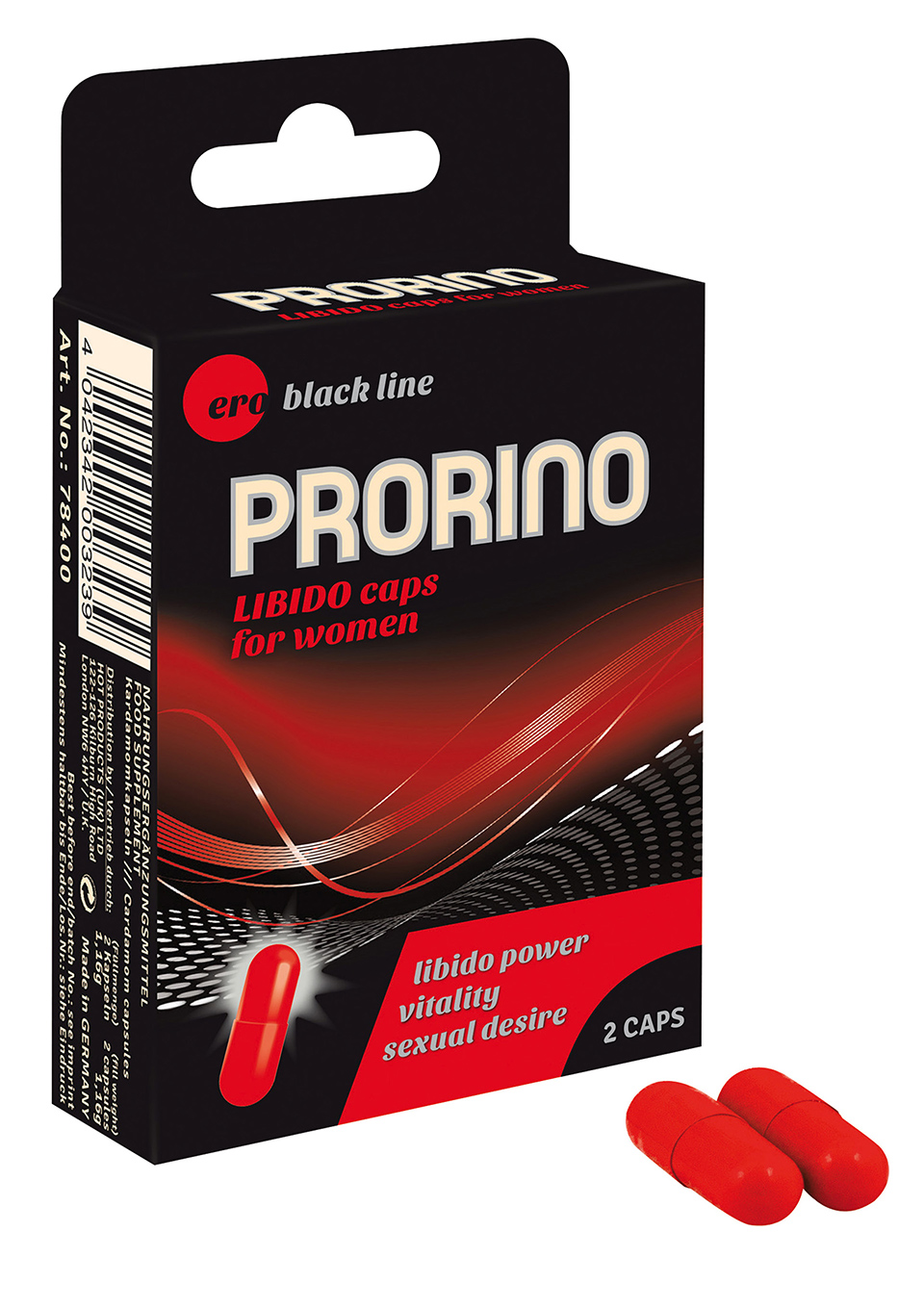 ERO PRORINO black line Libido Caps for women