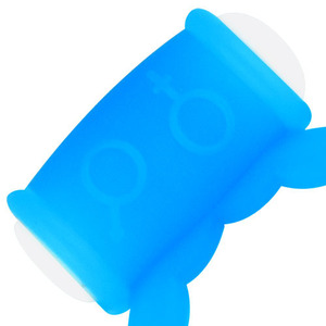 Inel Erectii FLUO COCK RING VIBRATING BLU