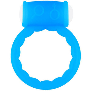 Inel Erectii FLUO COCK RING VIBRATING BLU