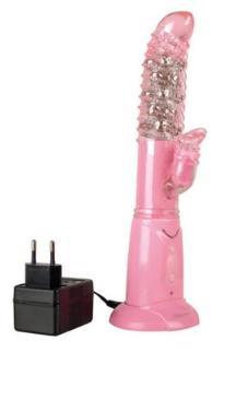 Vibrator cu stimulare vaginala si clitoridiana Iï¿½M In Charge rechargeable